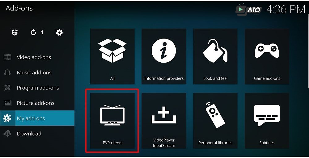 PVR KODI IPTV